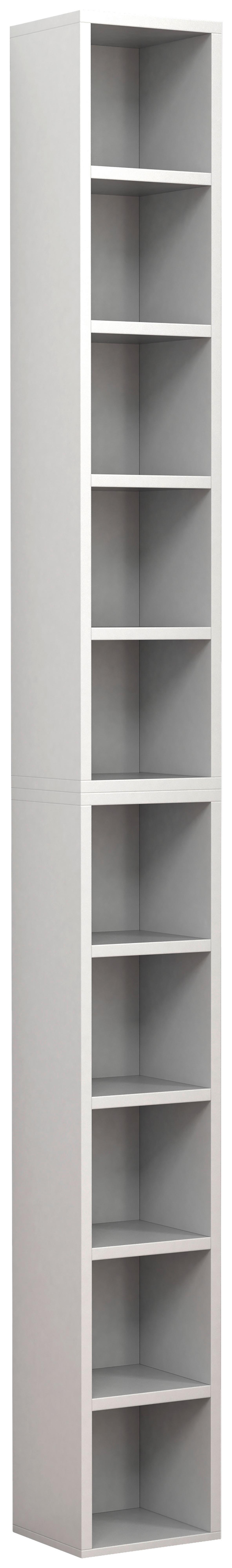 Cd-regal Megosa Weiß B: 40 Cm - Weiß, Design, Holzwerkstoff (40/94/17cm) - MID.YOU