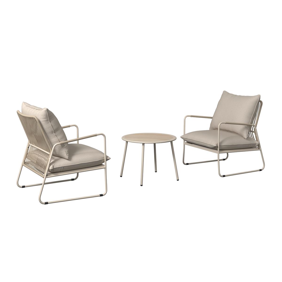 SADA NA BALKON MALE - béžová, Moderní, kov/textil (85,5/68/78,5cm)