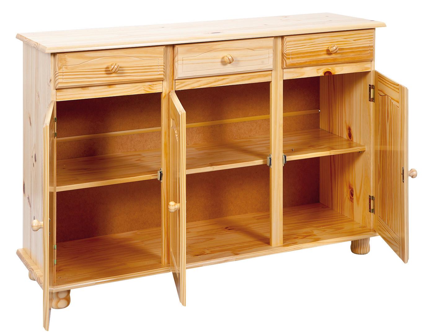 KOMODA ABACO šířka 130cm - přírodní barvy, Lifestyle, dřevo (130/87/43cm) - Livetastic