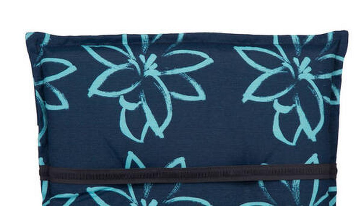 Liegenauflage M134 Bunde Liege - Blau, Basics, Textil (193/60/6cm) - Gardenson