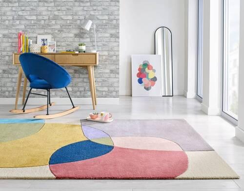 Wollteppich Wollteppich Multicolor B:230cm - Multicolor, Basics, Textil (230/160cm)