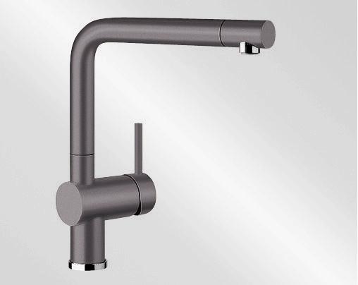 Küchenarmatur Blanco Linus Grau Schwenkbar, Hochdruck - Grau, Metall (28,4cm)