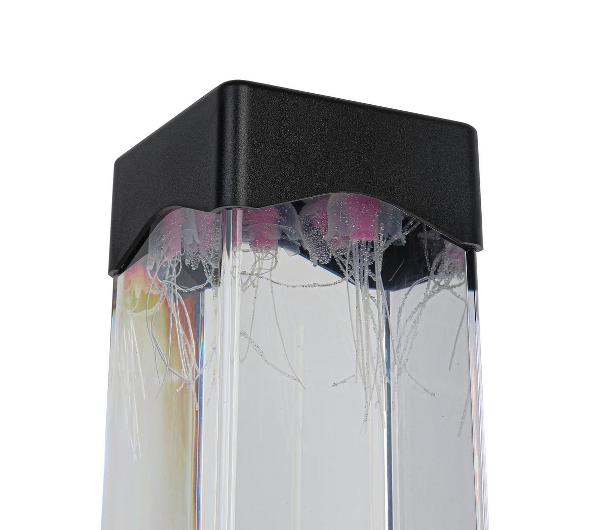 DEKORAČNÉ LED SVIETIDLO QUALI - priehľadné/čierna, Modern, plast (7,5/23,3/7,5cm) - Mömax