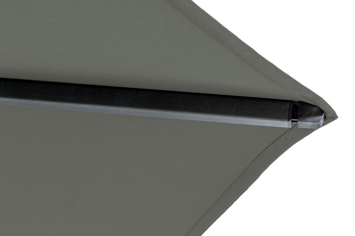 Sonnenschirm BxHxT 250x238x200 cm Anthrazit/Olivgrün - Anthrazit/Olivgrün, KONVENTIONELL, Textil/Metall (250/200cm) - Siena Garden