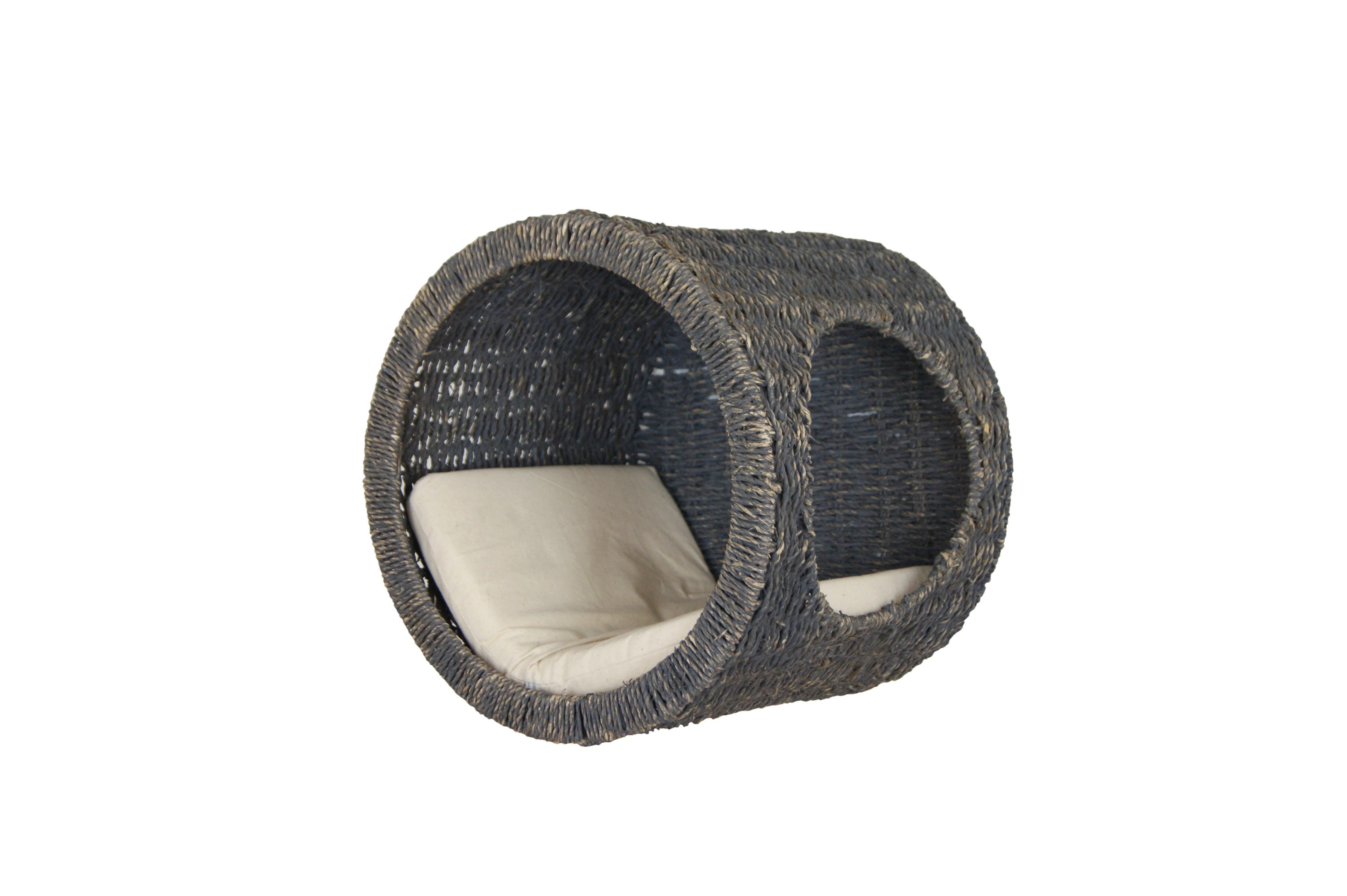 Tierhöhle Simba Grau L: 31 cm - Grau, Natur, Naturmaterialien/Metall (31/28/31cm)