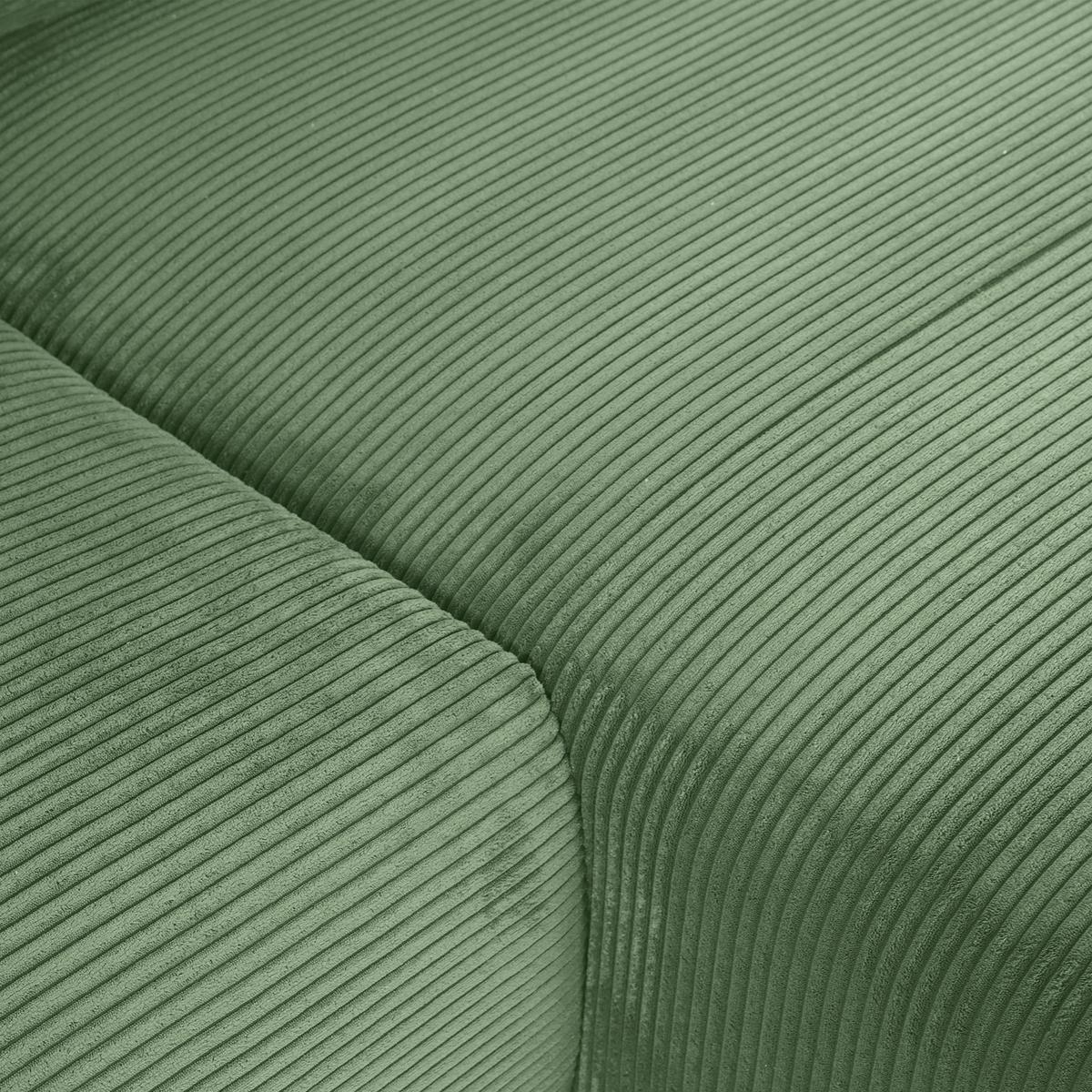 Ecksofa Cuty Olivgrün S: 266x180 Cm - Schwarz/Olivgrün, KONVENTIONELL, Textil (266/180cm) - MID.YOU