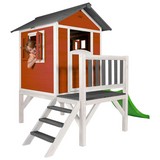 Spielhaus Sunny Lodge XL Weiß/rot - Rot/Weiß, Holz (261/189/168cm)