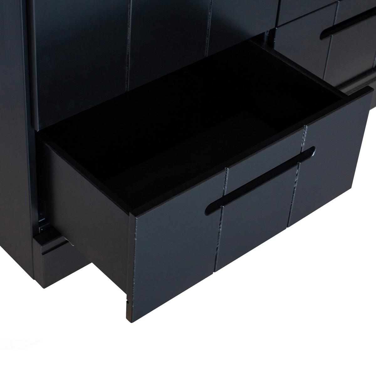 Drehtürenschrank Connect, Schwarz B: 140 Cm - Schwarz, Design, Holz (140/195/53cm) - Livetastic