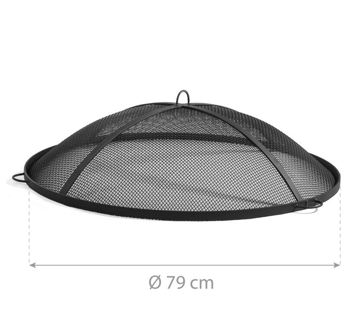 Grillzubehör Funkenfang 80 - Schwarz, Basics, Metall (79cm)