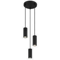 Hängeleuchte 57918-3hb James - Schwarz, Design, Metall (21/120cm) - Globo