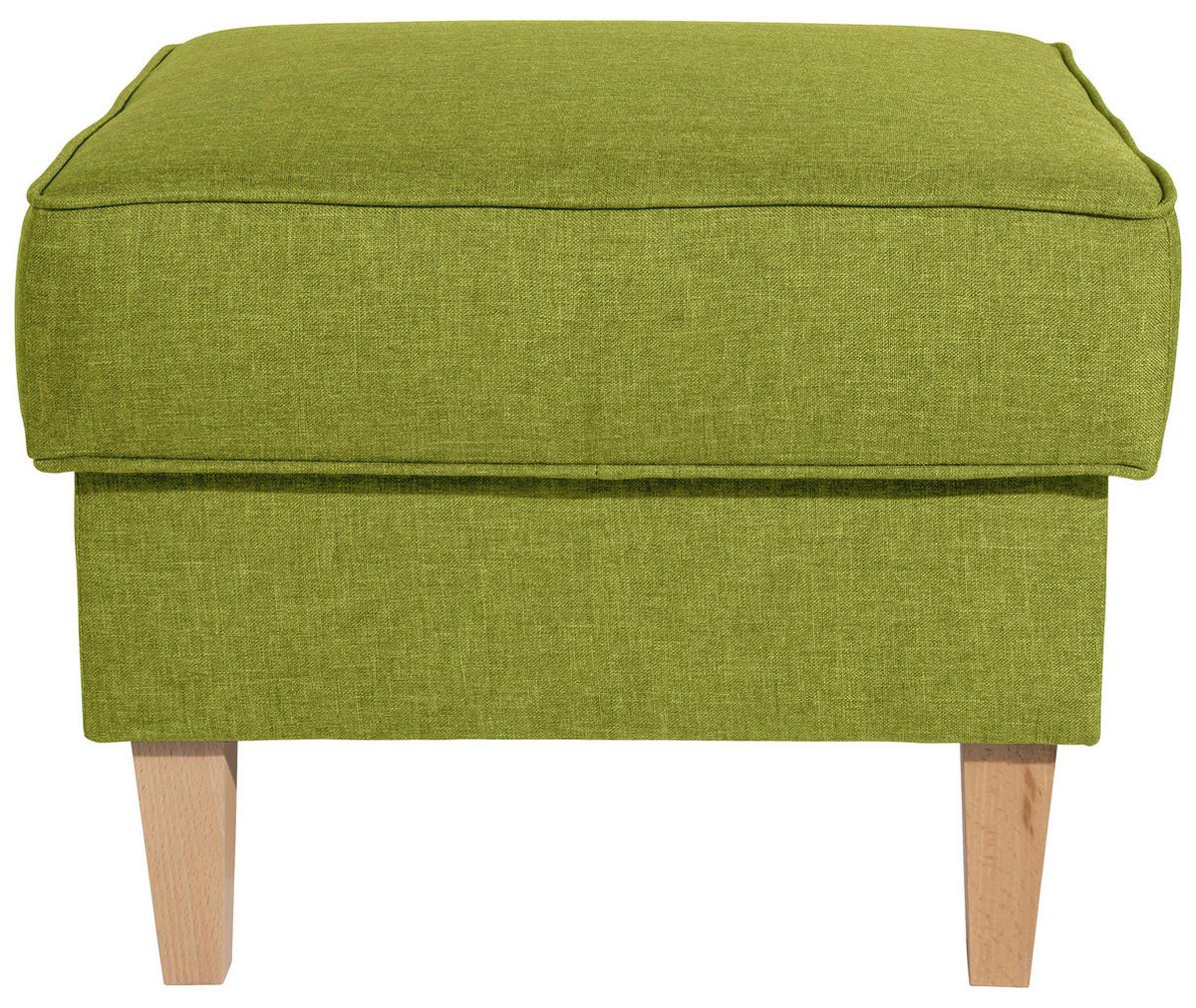 Hocker Lorris - Buchefarben/Hellgrün, Design, Textil (53/45/53cm) - Max Winzer