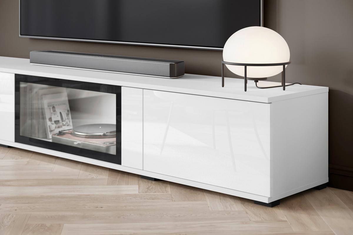 OBÝVACIA STENA CARO - čierna/biela, Trend, kompozitné drevo/plast (262/141,9/33cm) - Livetastic