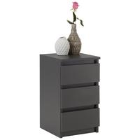 Nachtkästchen Anthrazit H: 55 cm Ella - Anthrazit, KONVENTIONELL, Holzwerkstoff (30/55/31cm)