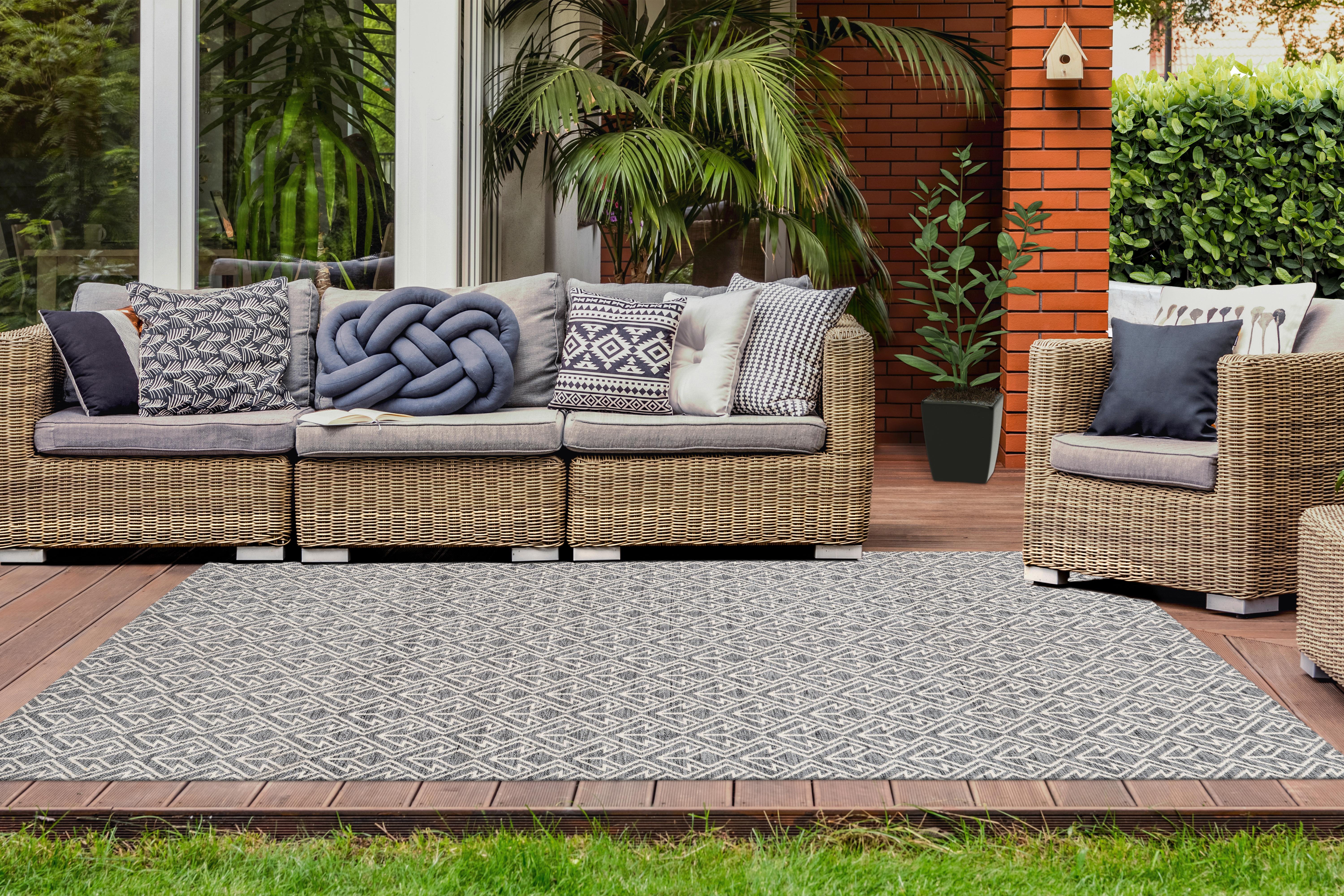 Webteppich Creme/Grau Yoga 80x150 cm - Creme/Grau, Trend, Textil (80/150cm) - Kayoom