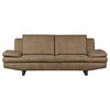 3-Stizer-Sofa Jovanna Schlammfarben B: 218 cm - Schlammfarben/Schwarz, Design, Textil (218/78/88cm) - MID.YOU