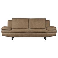 3-Stizer-Sofa Jovanna Schlammfarben B: 218 cm - Schlammfarben/Schwarz, Design, Textil (218/78/88cm) - MID.YOU