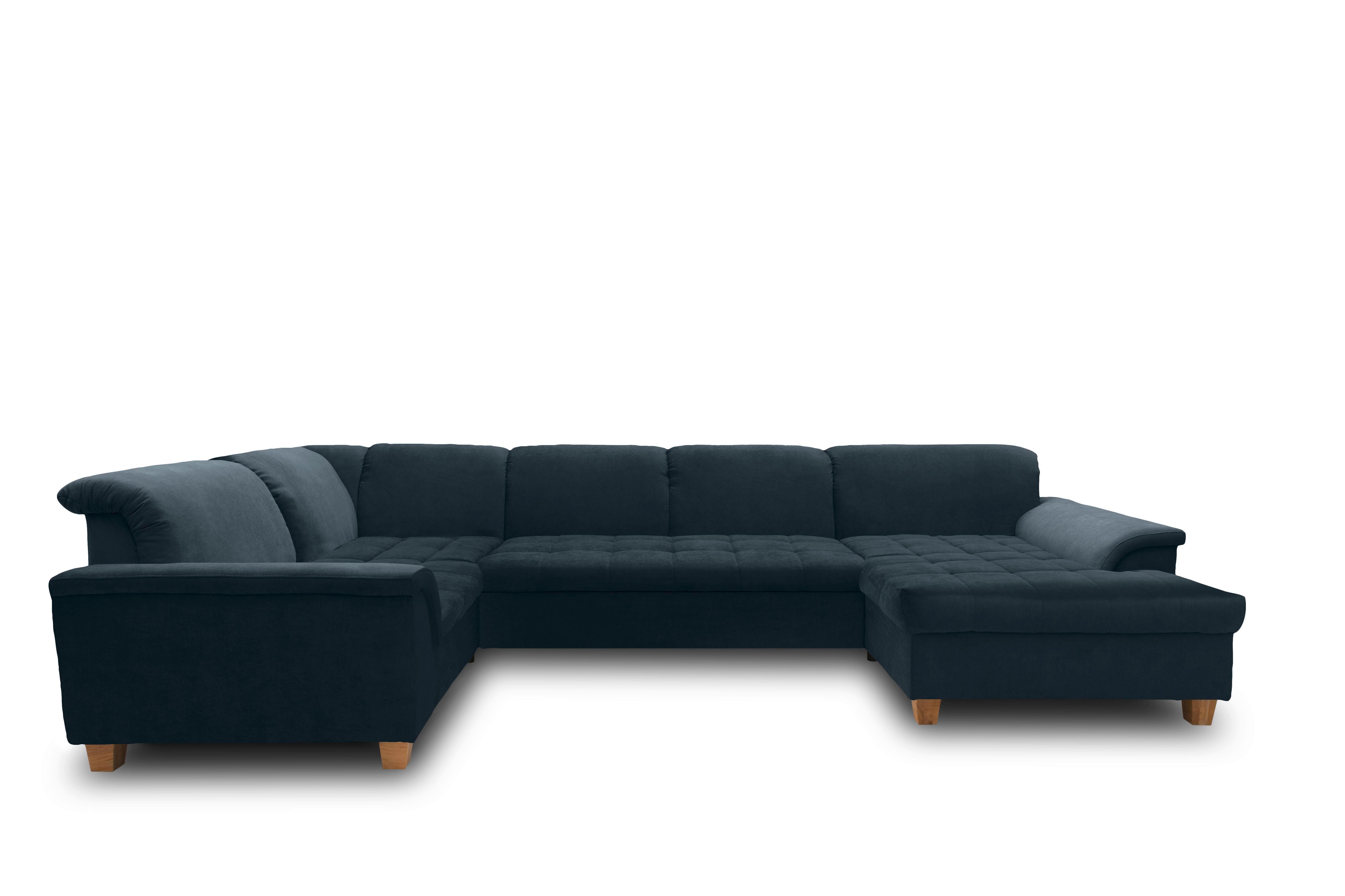 Wohnlandschaft Franzi Kopfteil Verstellbar Blau