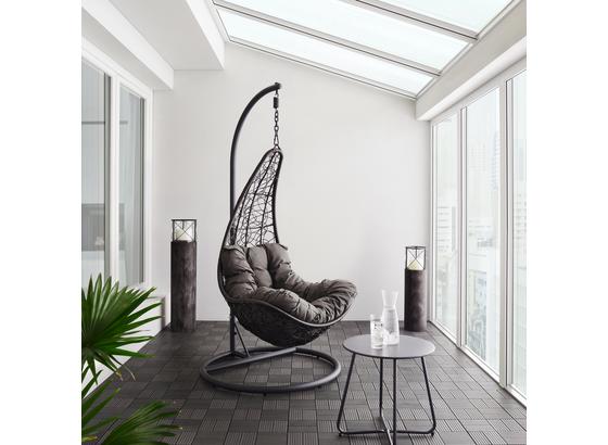 Závěsné Křeslo Rosi - tmavě šedá, Moderní, kov/textil (95/196/96cm) - Modern Living Závěsné Křeslo Rosi - tmavě šedá, Moderní, kov/textil (95/196/96cm) - Modern Living