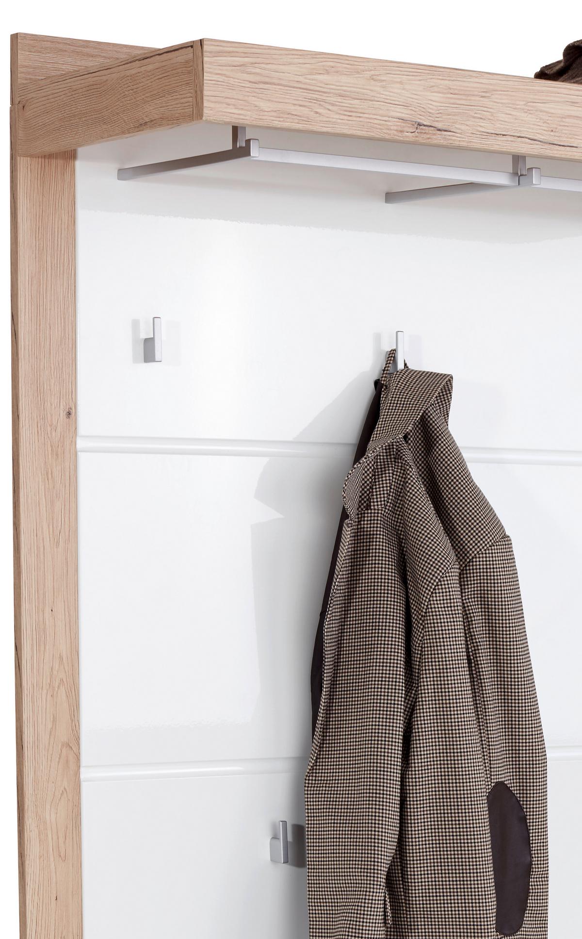 Garderobe mit Sitzbank und gepolsterten Paneelen Beige Lemi - Wena