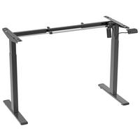 Tischgestell E-Lona Schwarz B: 92 cm - Schwarz, Design, Metall (92/71/48cm) - MID.YOU