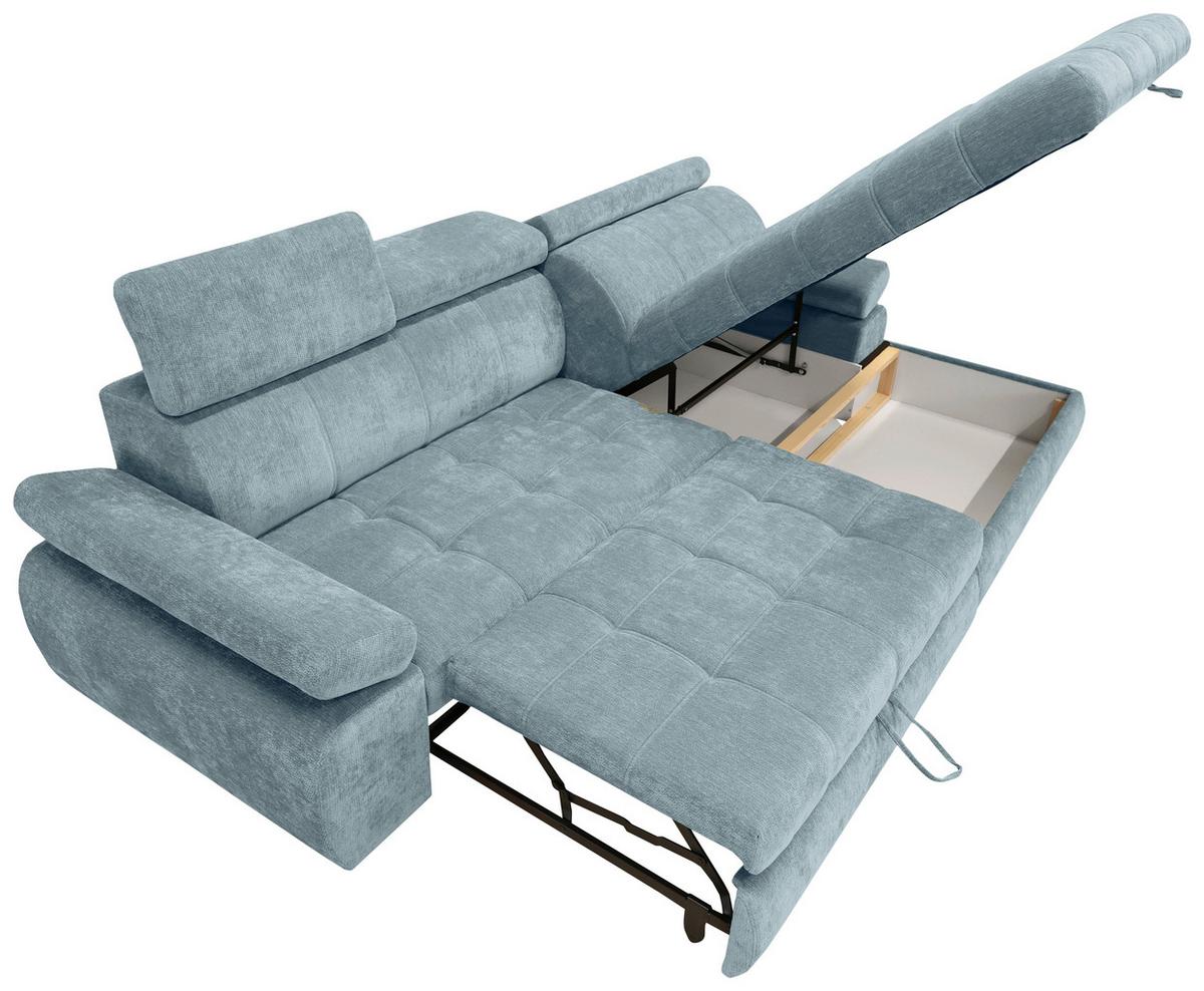 Rohová sedačka VEGAS, pravá, mátově zelená žinylka - černá/mátově zelená, Design, dřevo/textil (294/173cm)