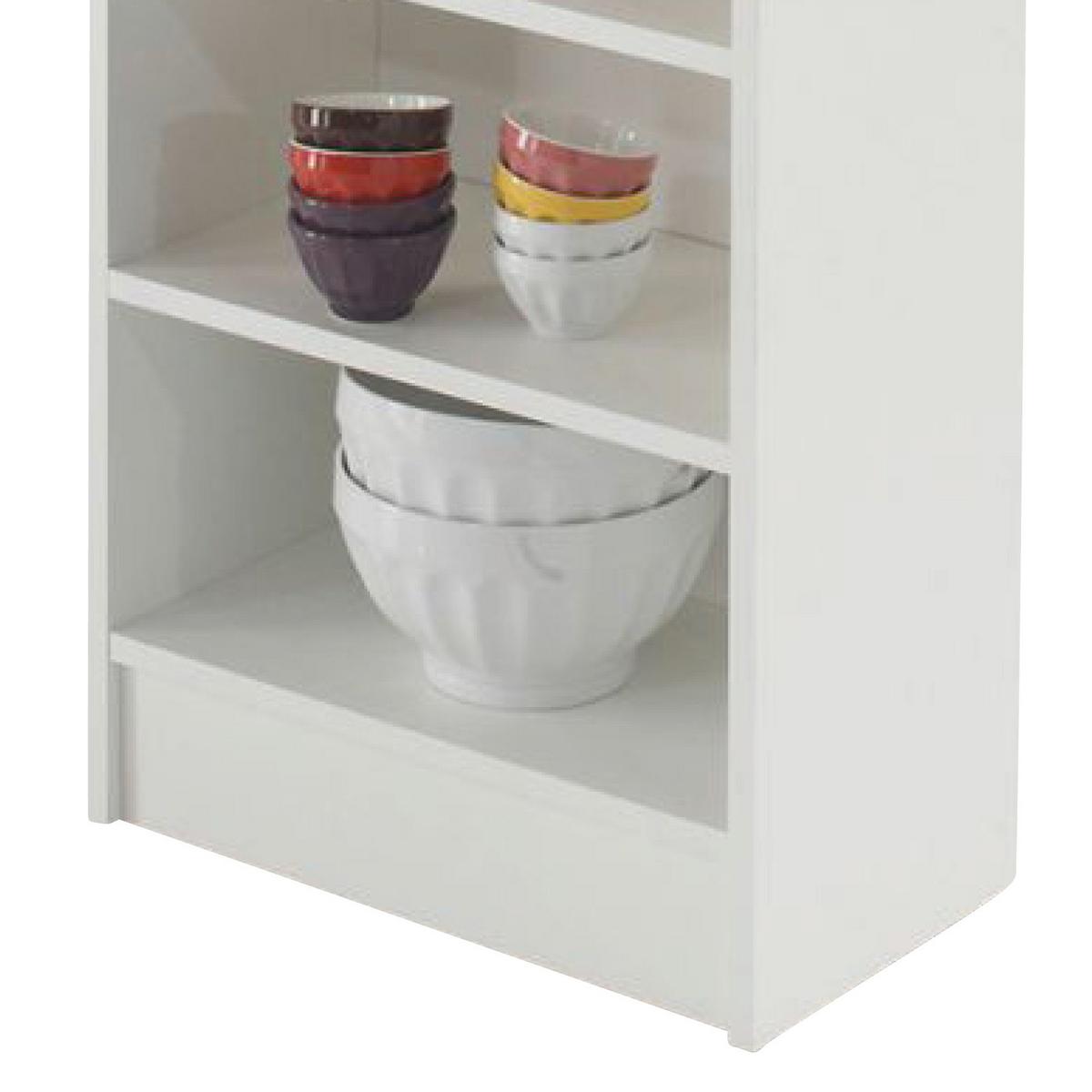 Bartisch Mojito 115x50x103 cm Grau/Weiß mit Regal - Weiß/Grau, Design, Holzwerkstoff (115/50/103cm) - MID.YOU