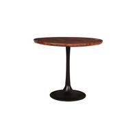 BEISTELLTISCH Mangoholz B: 60cm - Schwarz/Braun, Design, Holz/Metall (60/60/50cm) - MID.YOU
