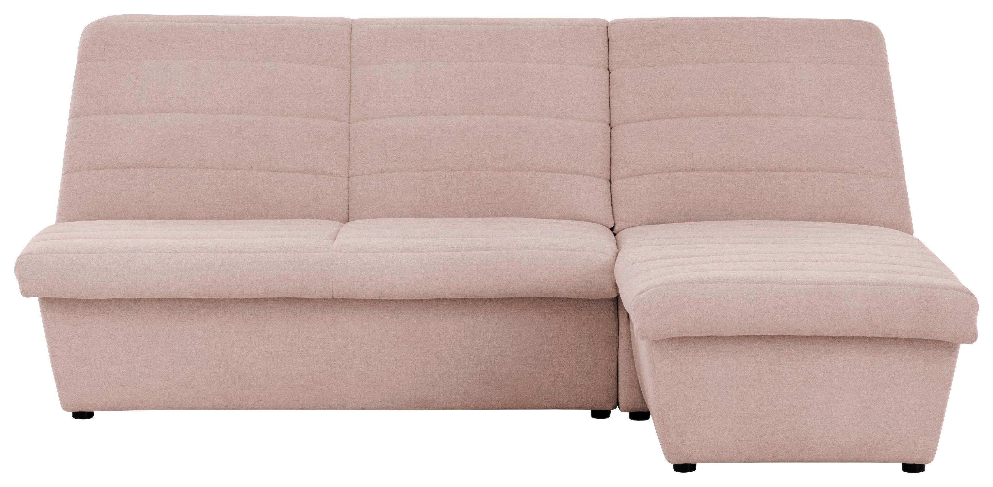 Ecksofa Looks Viii - Schwarz/Rosa, Design, Textil (214/168cm) - LOOKS by W.Joop