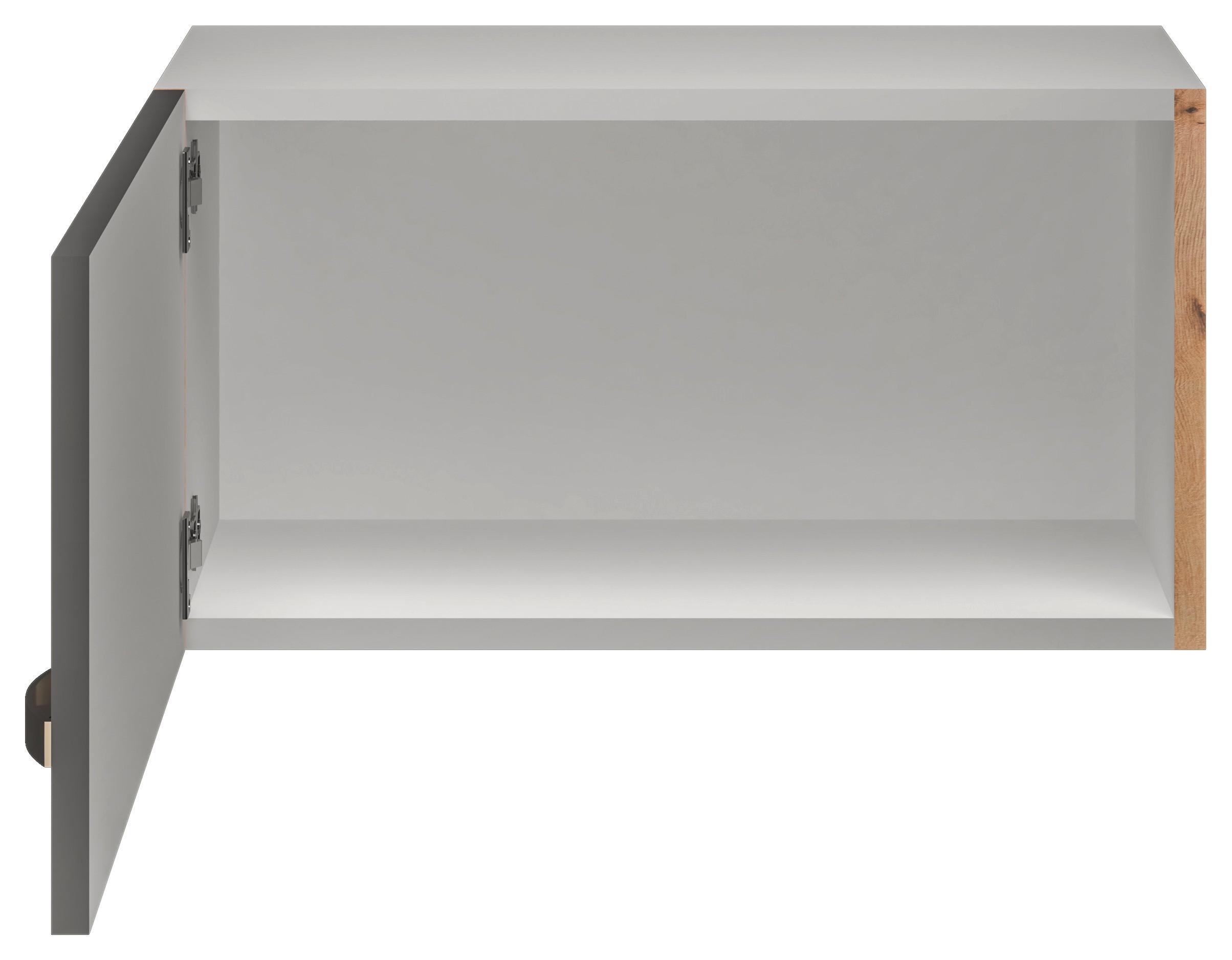 Kuchyňská horní skříňka SHADOW 60cm - dub San Remo/tmavě šedá, Moderní, kov/kompozitní dřevo (60/32/32cm)