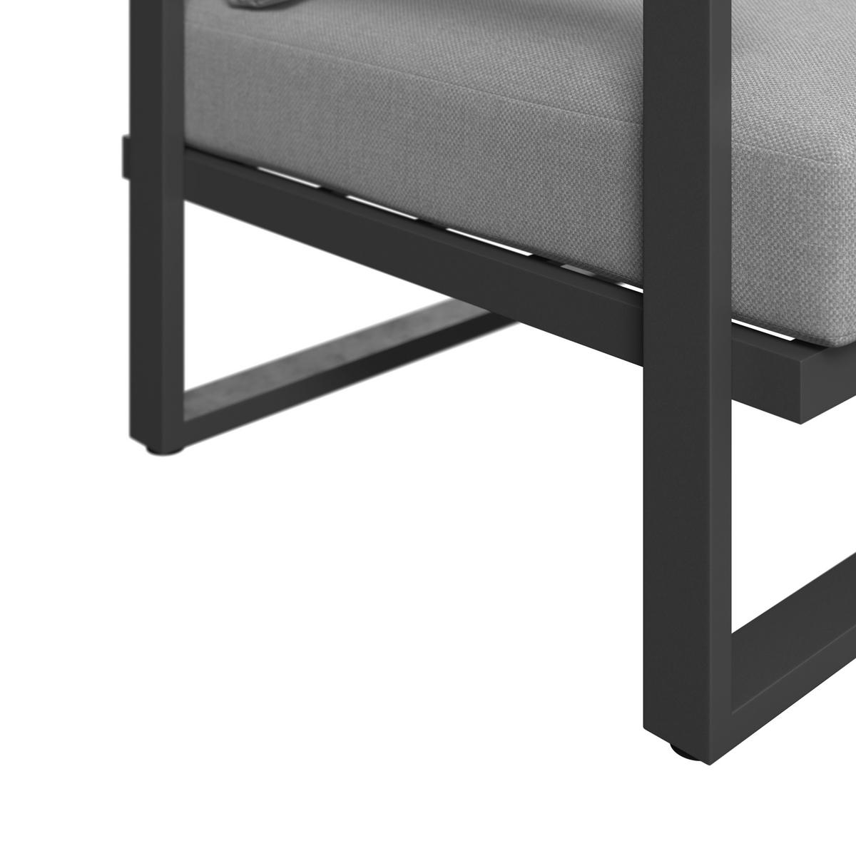 Loungegarnitur Arizona - Grau, MODERN, Holz/Textil (219/219cm) - Beldano