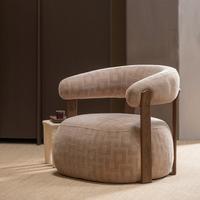 SESSEL Foon Sandfarben B: 82cm - Sandfarben/Schwarz, MODERN, Holz/Textil (82/78/73cm) - Livetastic