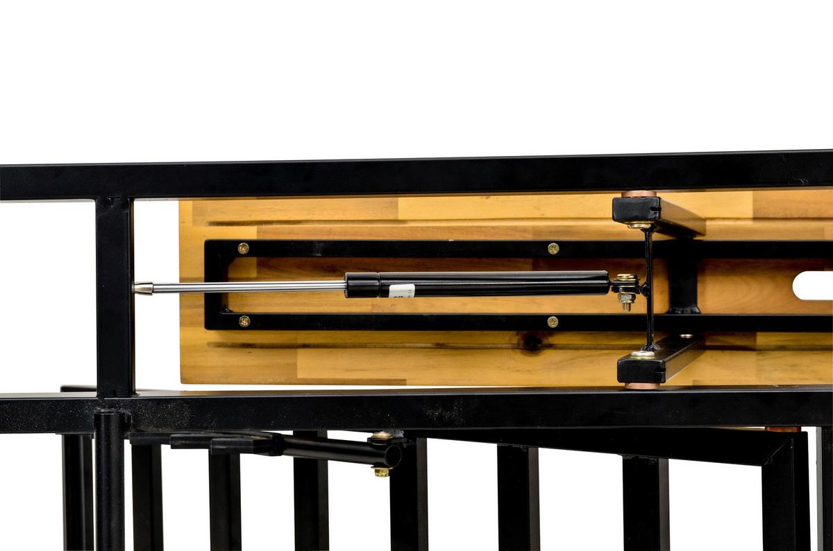 Sonnenliege Victoria - Anthrazit/Grau, MODERN, Holz/Kunststoff (75/38/200cm) - Beldano