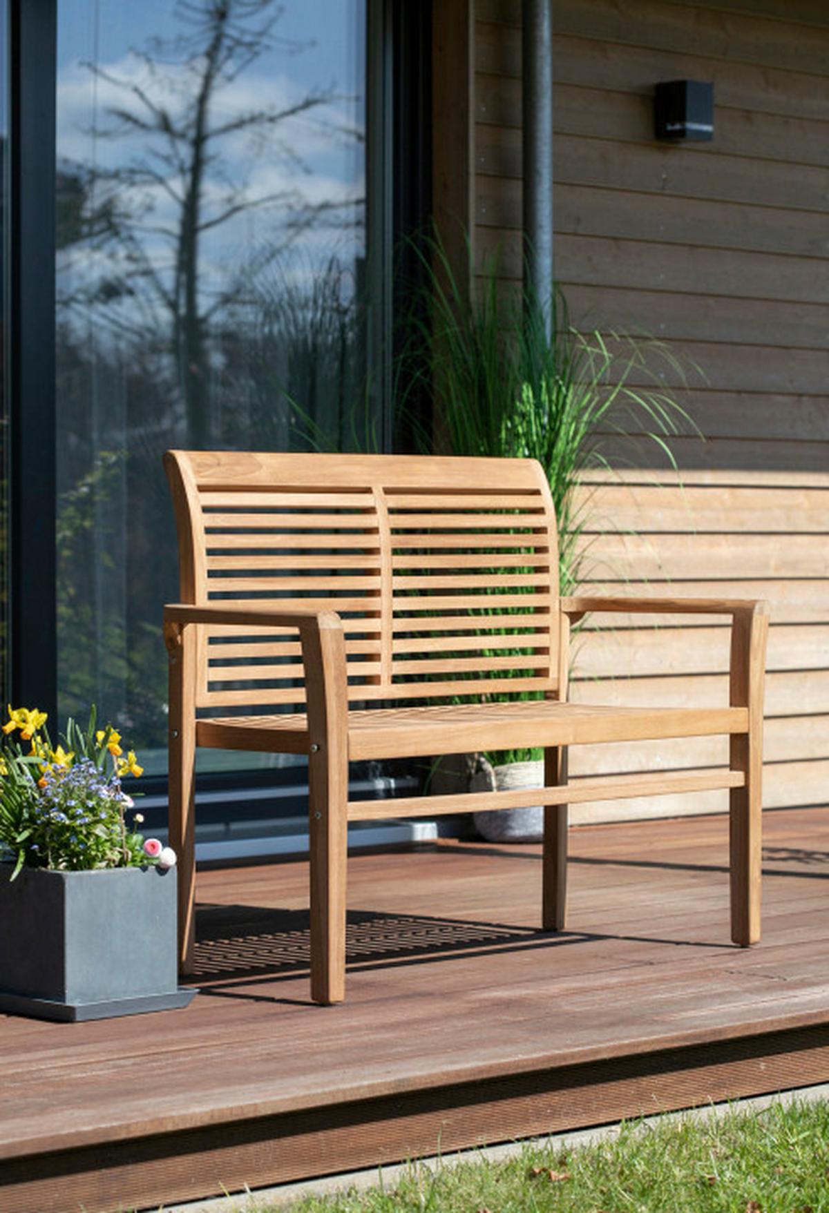 Gartenbank Woodie Stapelbank Lamelle - Basics, Holz (120/92/52cm) - Gardenson