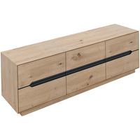 Phonotisch Meran Anthrazit/Eiche B: 160 cm - Anthrazit/Eiche Artisan, Trend, Holzwerkstoff (160/50/37,5cm)