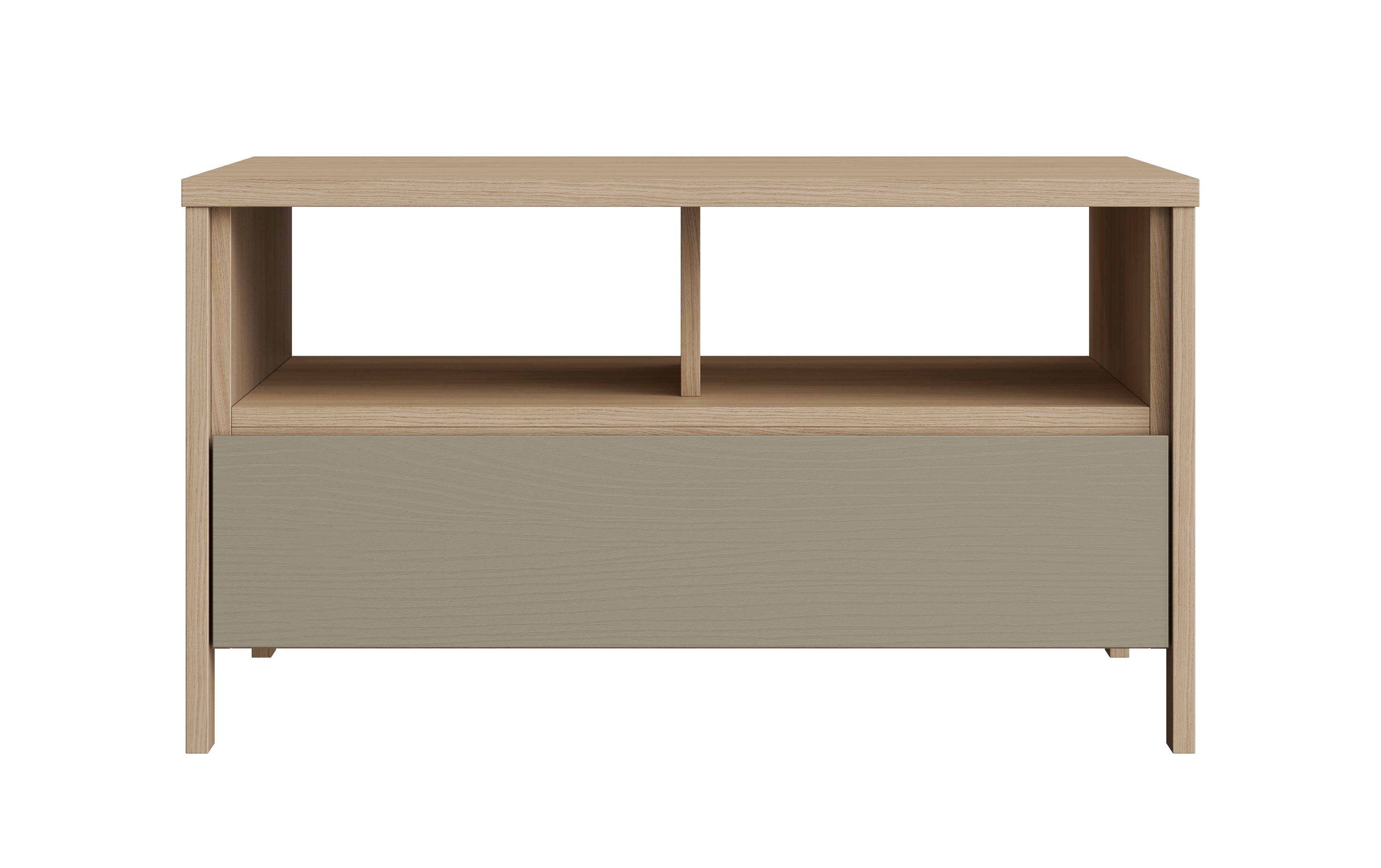 Couchtisch Stranda Eukalyptusholzfarben B: 80cm - Eukalyptusholzfarben/Eichefarben, Design, Holzwerkstoff (80/46/60cm) - MID.YOU