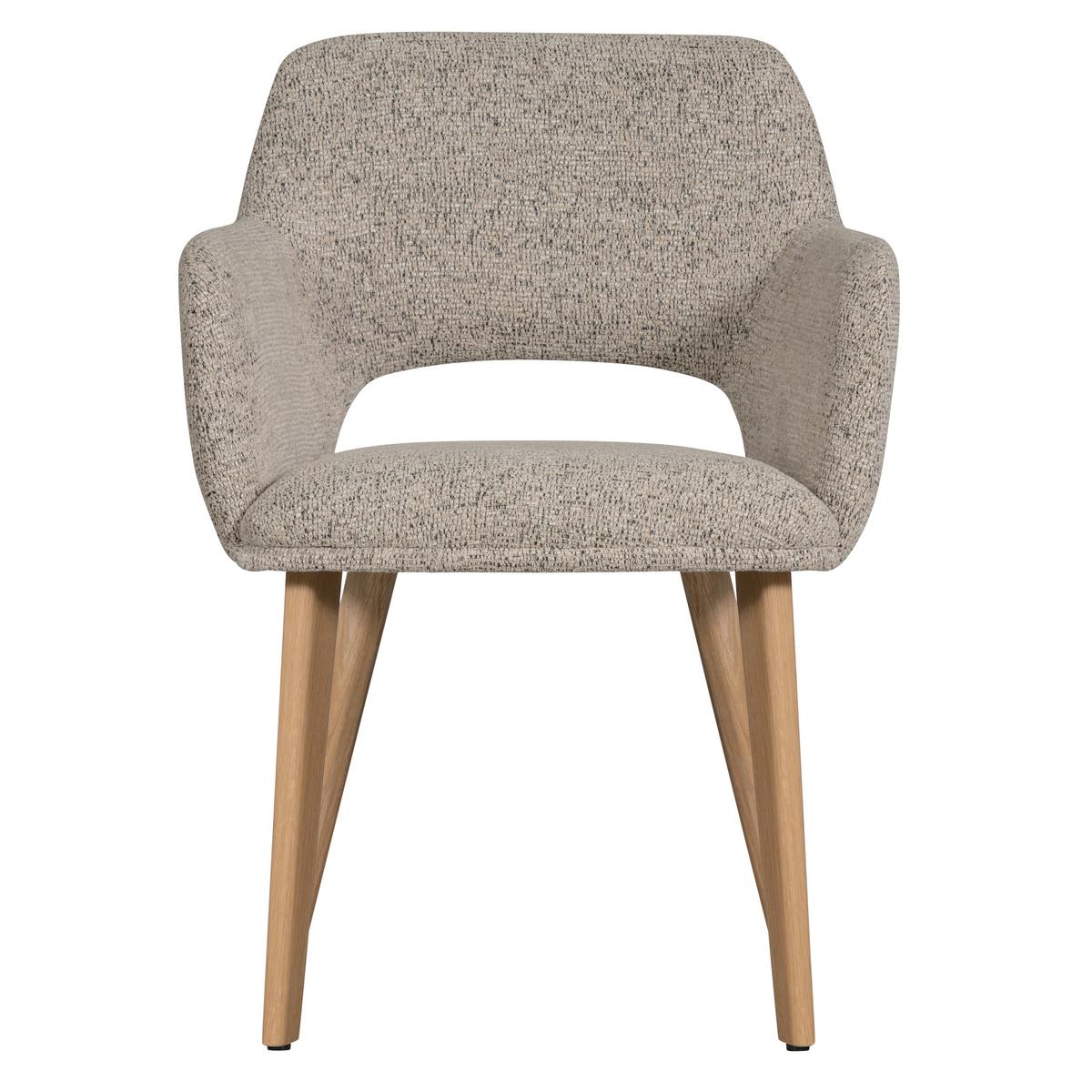 Armlehnstuhl-Set Murat Naturfarben B: 61cm - Naturfarben, MODERN, Holz/Textil (61/86/60cm) - Livetastic