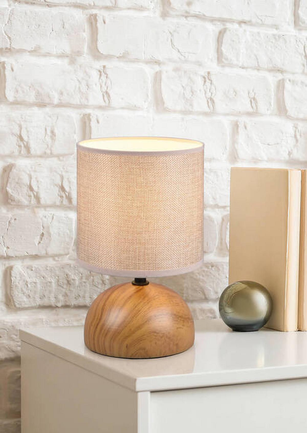 Tischlampe R50351035 Beige R50351035 - Beige/Braun, Basics, Keramik/Textil (14/23cm)