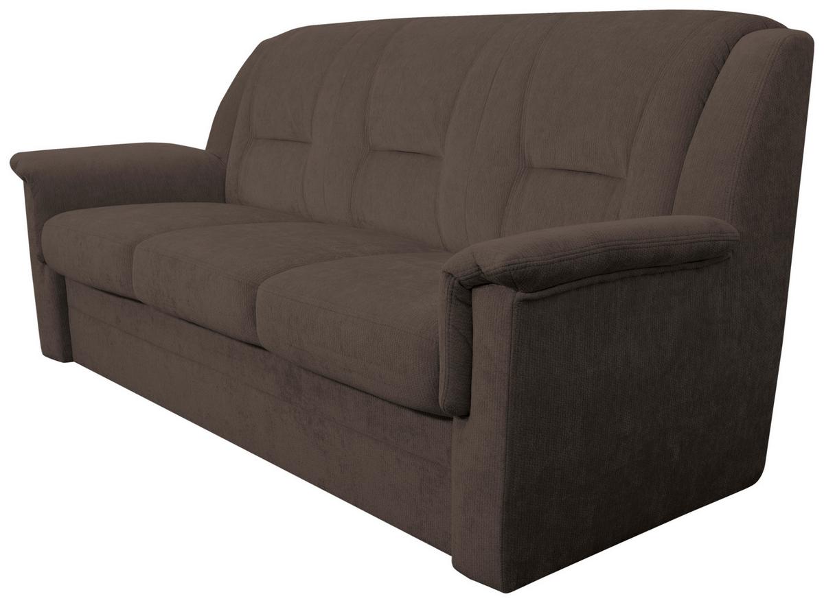3-SITZER-SOFA Rafael, Braun B: 209 cm - Beige/Schwarz, Trend, Textil (209/95/95cm)