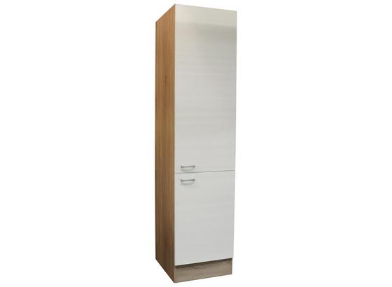 Hochschrank Andy B: 50cm, Weiß + Eiche Dekor - Eichefarben/Weiß, Basics, Holzwerkstoff (50/211/56cm) - Xora Hochschrank Andy B: 50cm, Weiß + Eiche Dekor - Eichefarben/Weiß, Basics, Holzwerkstoff (50/211/56cm) - Xora