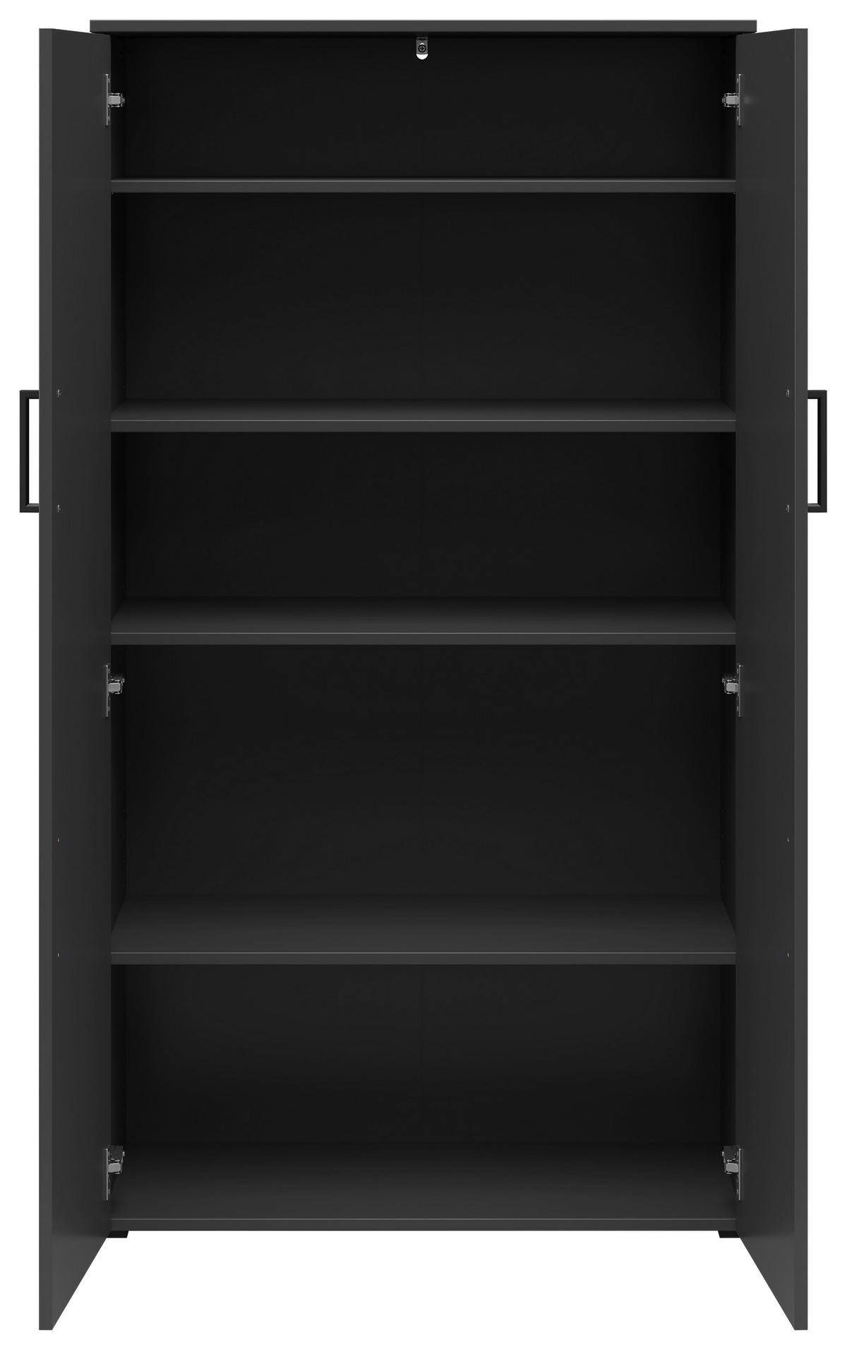 Szekrény Multistauraum - grafitszürke, Modern, faalapú anyag (80/147/40cm) - Carryhome