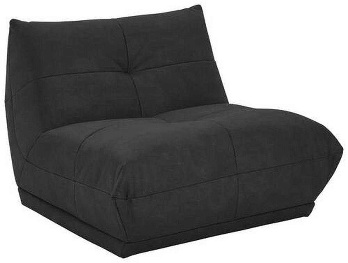 Modul Sofa Giselle 2er Sofa B: 105 Cm Schwarz - Schwarz, Trend, Textil (105/80/112cm) - Livetastic
