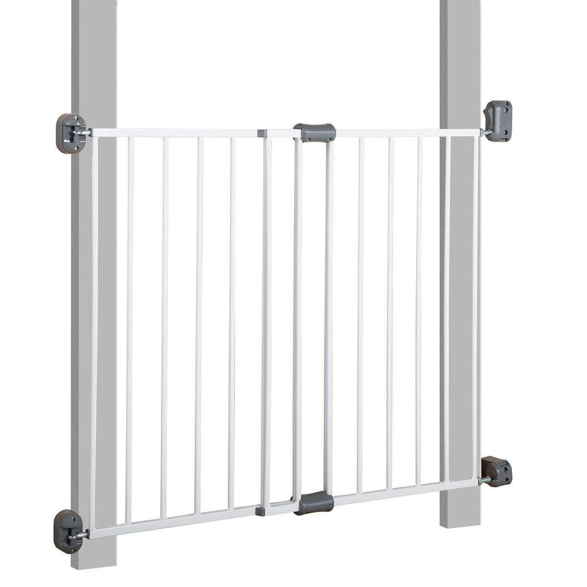 Türschutzgitter 'Easy Step' weiß - Weiß, Basics, Metall (97/78/5cm) - Roba