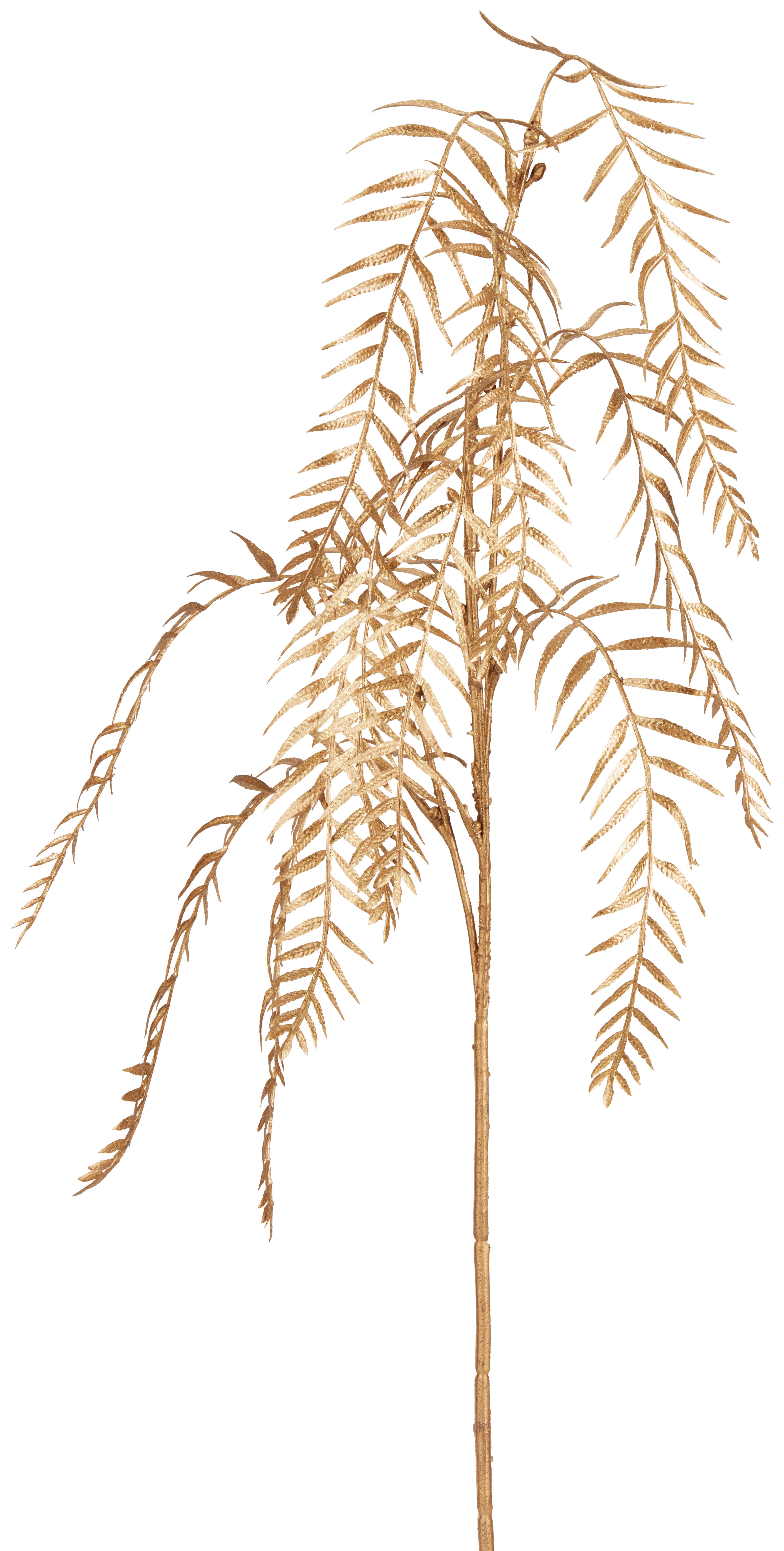 Weihnachtsdeko Pfefferzweig Kunststoff H: ca. 75cm - Goldfarben/Braun, MODERN, Kunststoff (75cm)