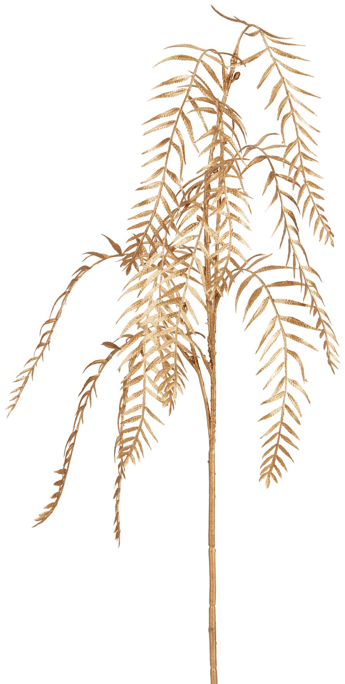 Weihnachtsdeko Pfefferzweig Kunststoff H: ca. 75cm - Goldfarben/Braun, MODERN, Kunststoff (75cm)