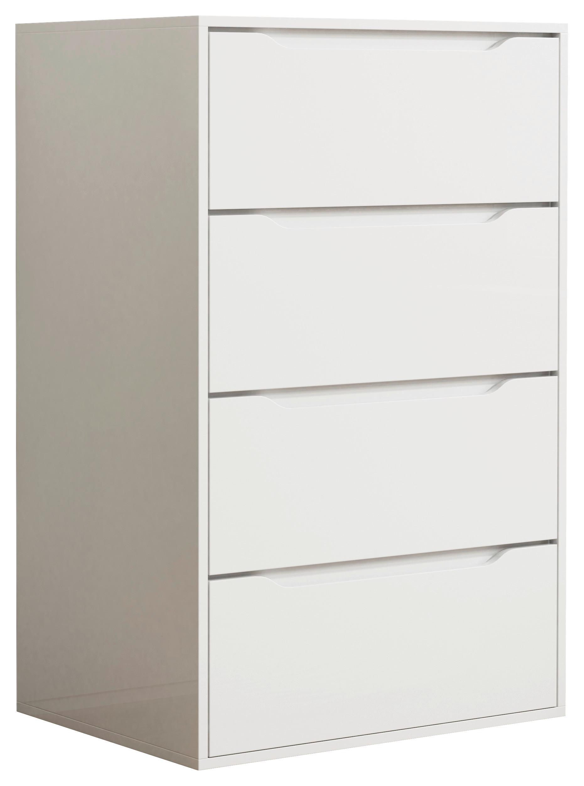 Kommode Malira Weiß B: 65 cm - Weiß, Design, Holzwerkstoff (65/102/48cm) - MID.YOU