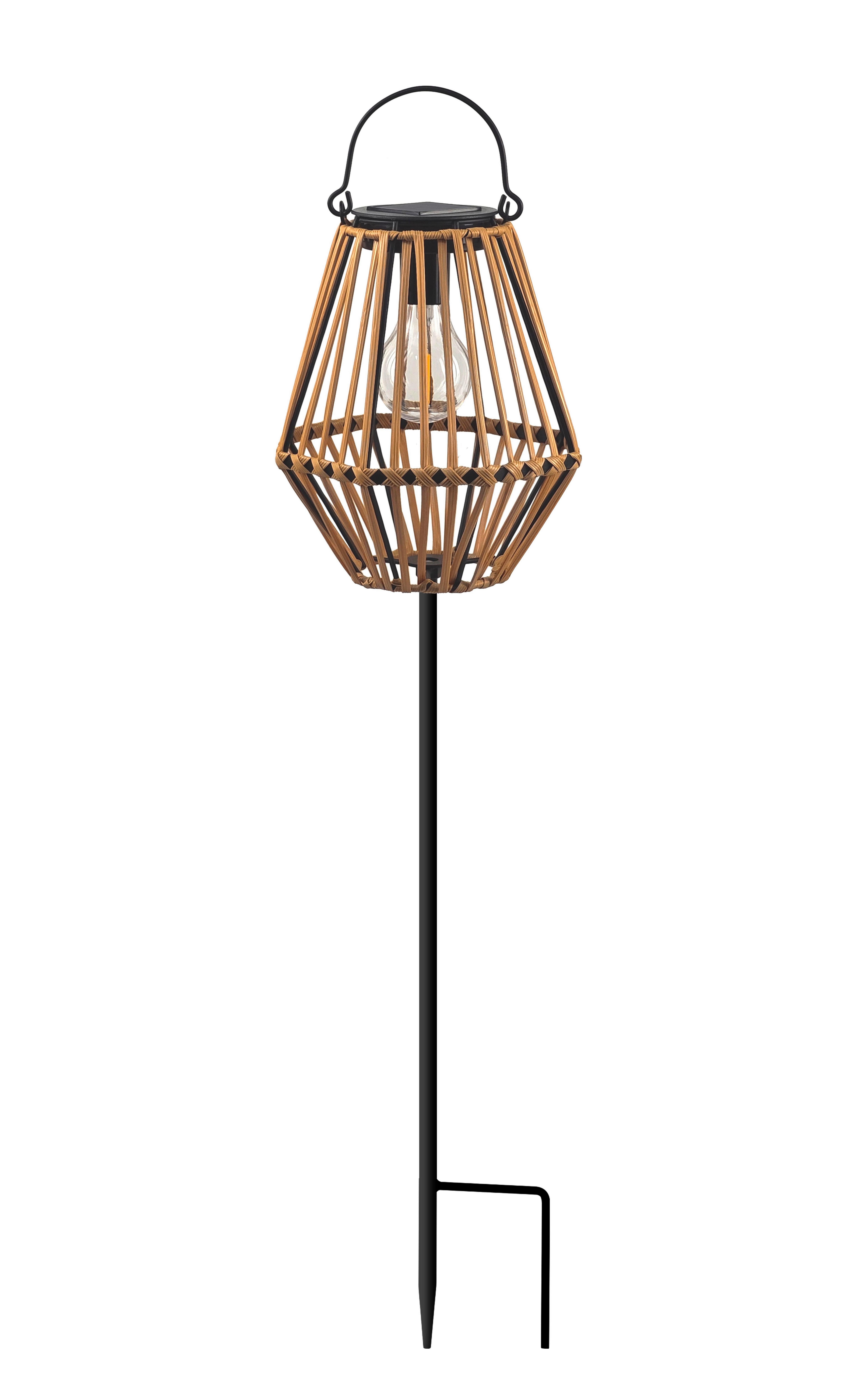 Solarleuchte Violet - Braun, Basics, Kunststoff/Metall (17,5/71,5cm) - Ondega