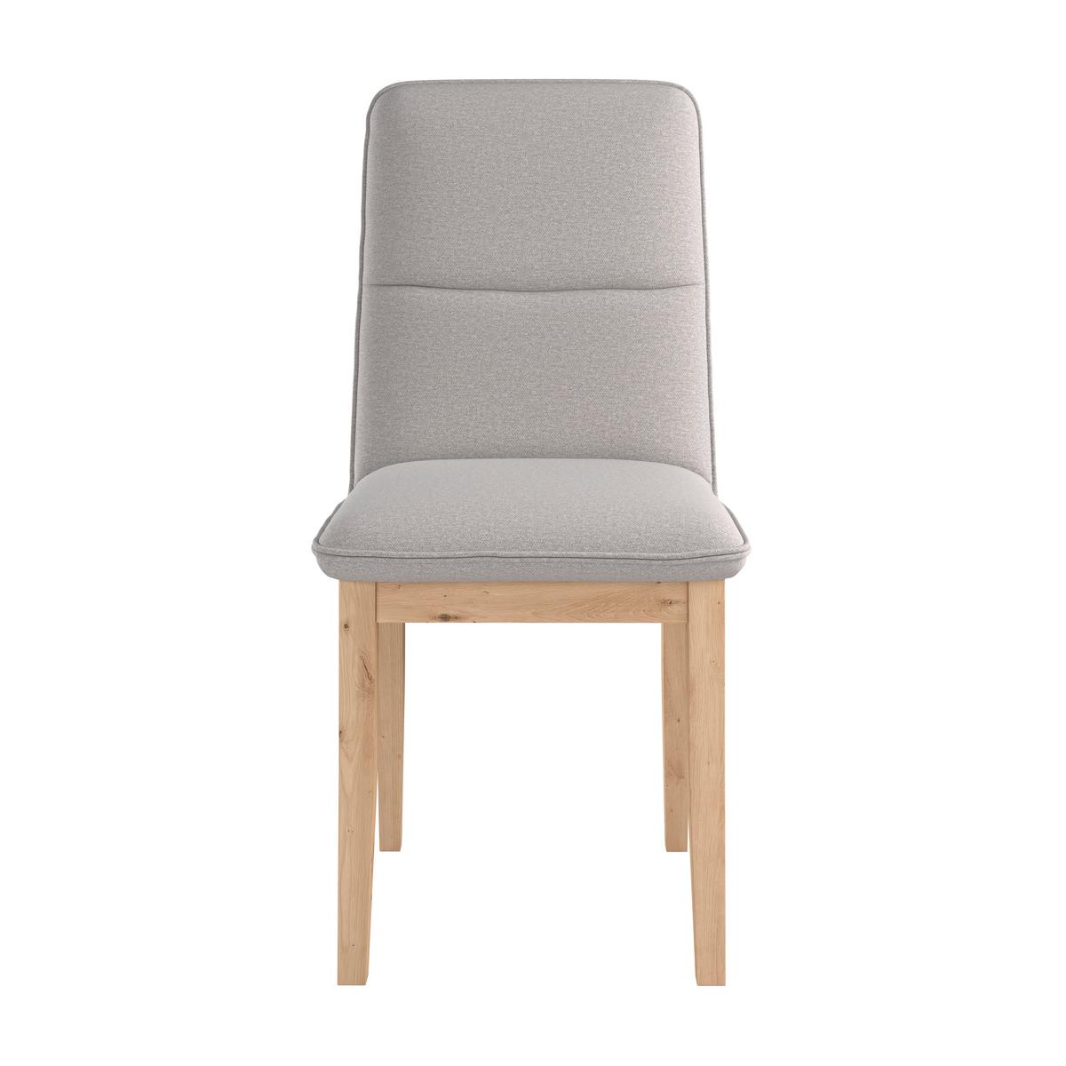 Vierfußstuhl Beluna Li Webstoff Hellgrau,b: 47cm - Eichefarben/Hellgrau, KONVENTIONELL, Holz/Textil (47/91/44cm) - James Wood