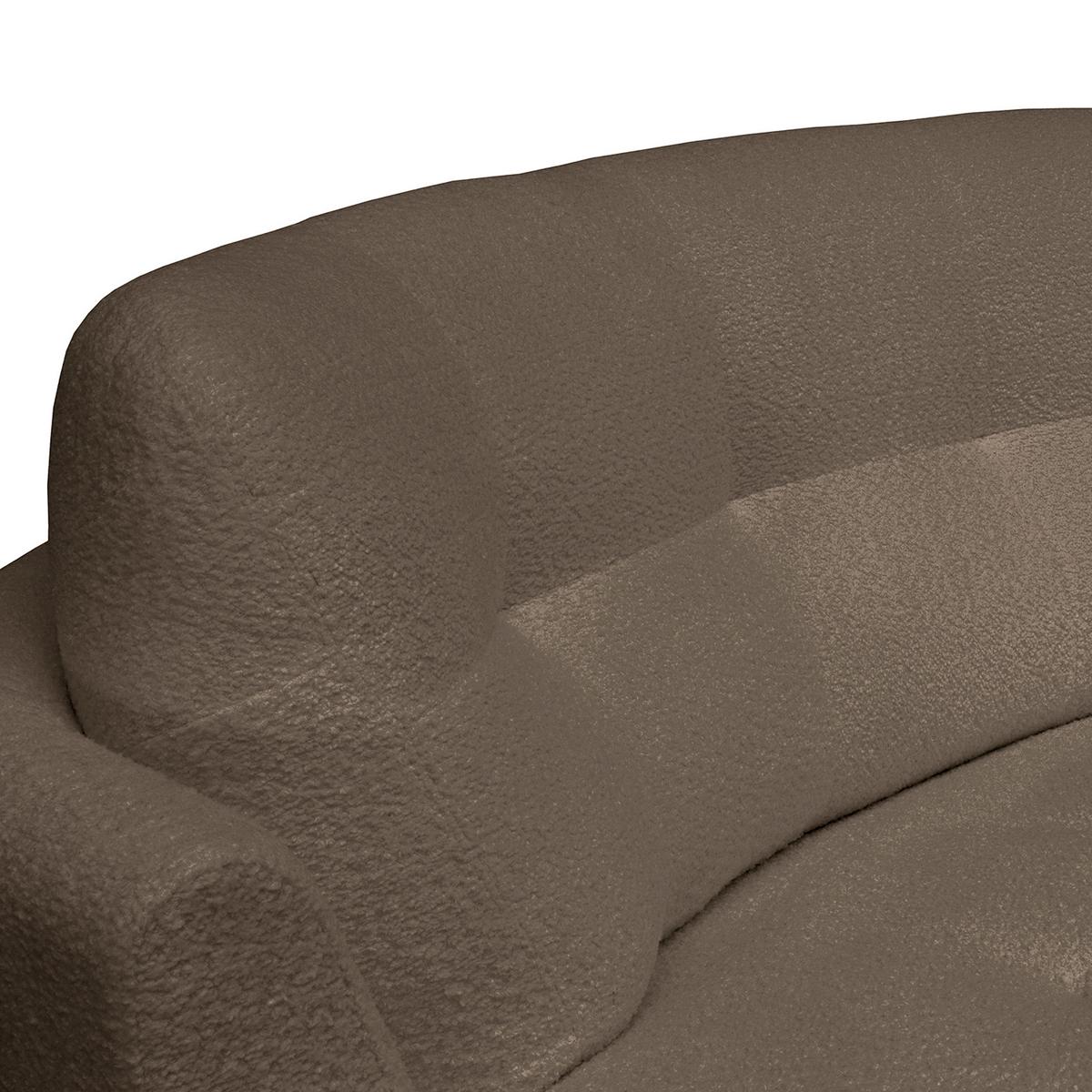 Ecksofa Bretania, Braun S: 300x113 cm - Schwarz/Weiß, Design, Textil (300/113cm) - Livetastic