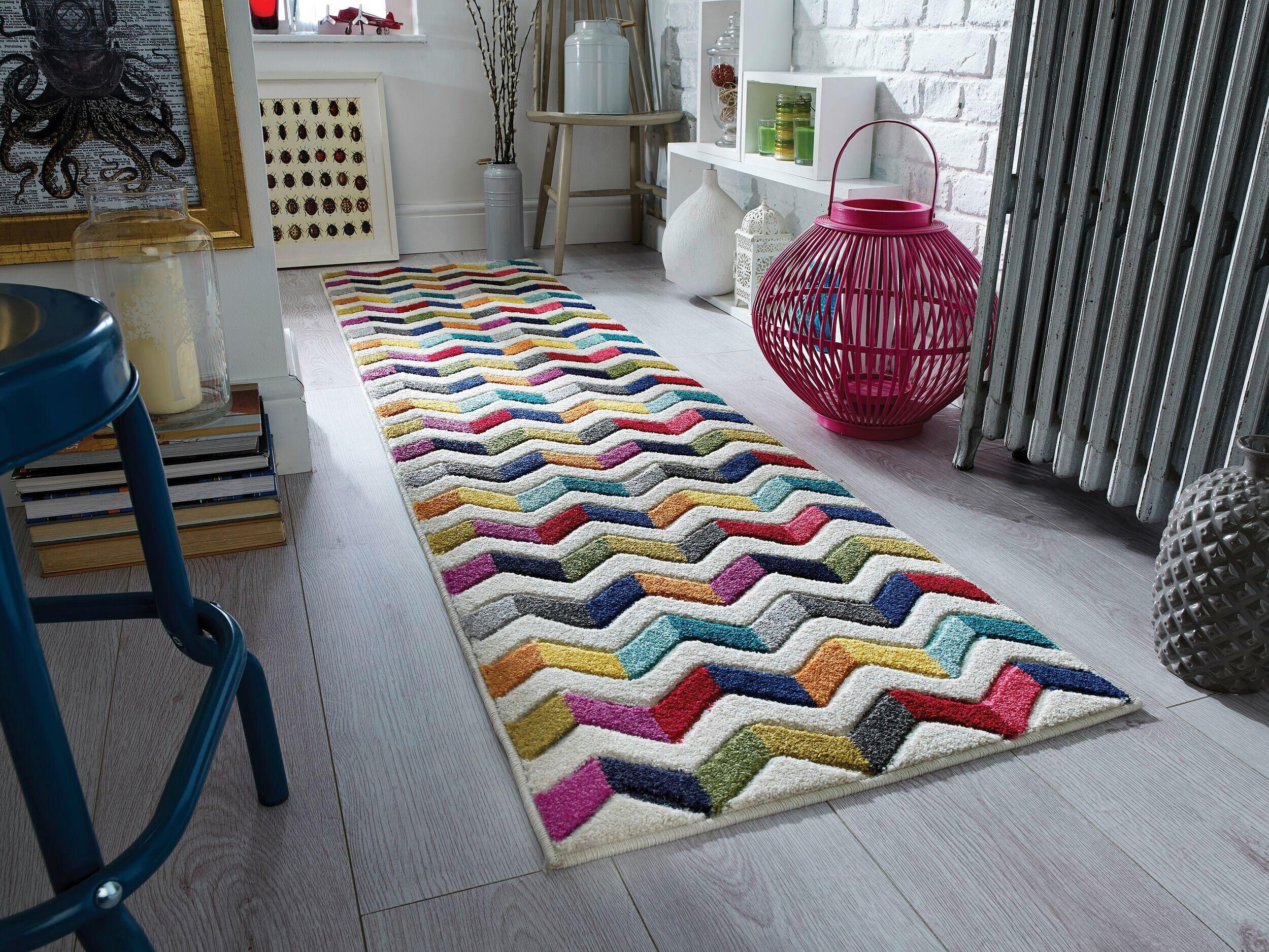 Läufer Teppich Multicolor B: 230 cm - Multicolor, Basics, Textil (230/66cm)