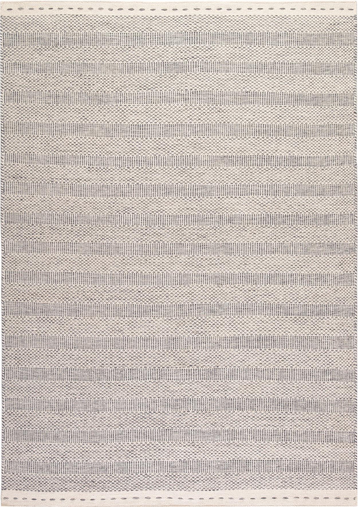 Flachwebteppich My Jaipur - Silberfarben, Natur, Textil (120/170cm) - Obsession